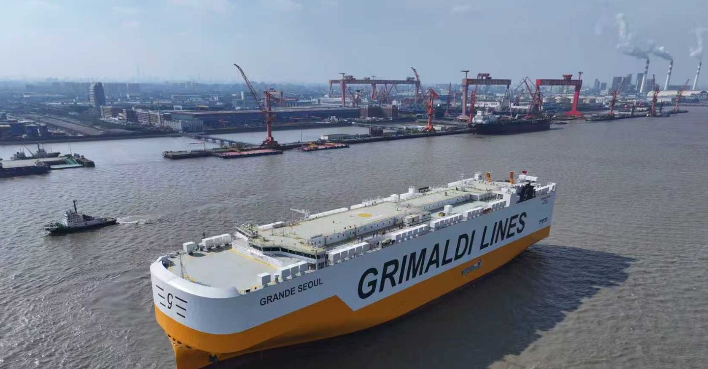 Grimaldi prende in consegna la nave Grande Seoul